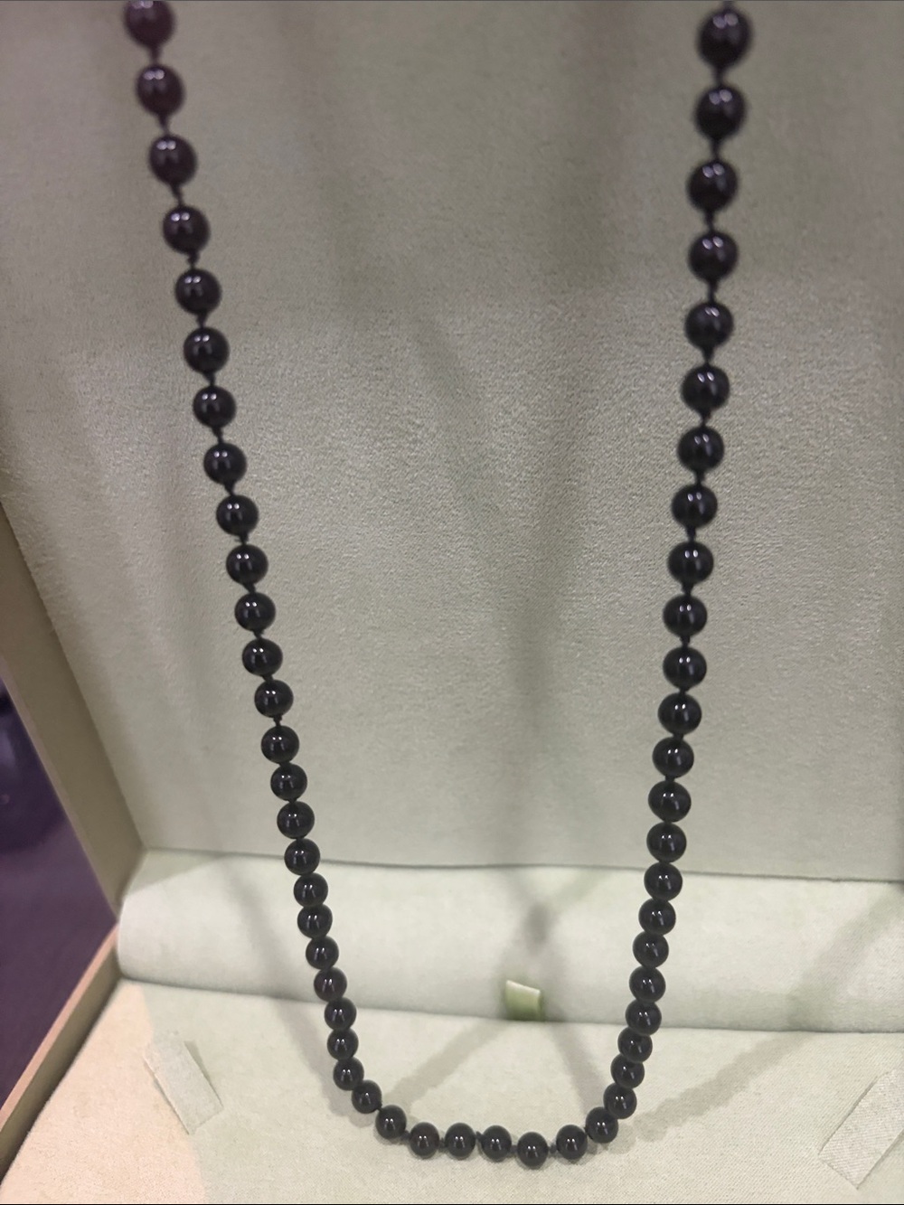 Classic Black Bead Necklace - Elegant Women’s Accessory